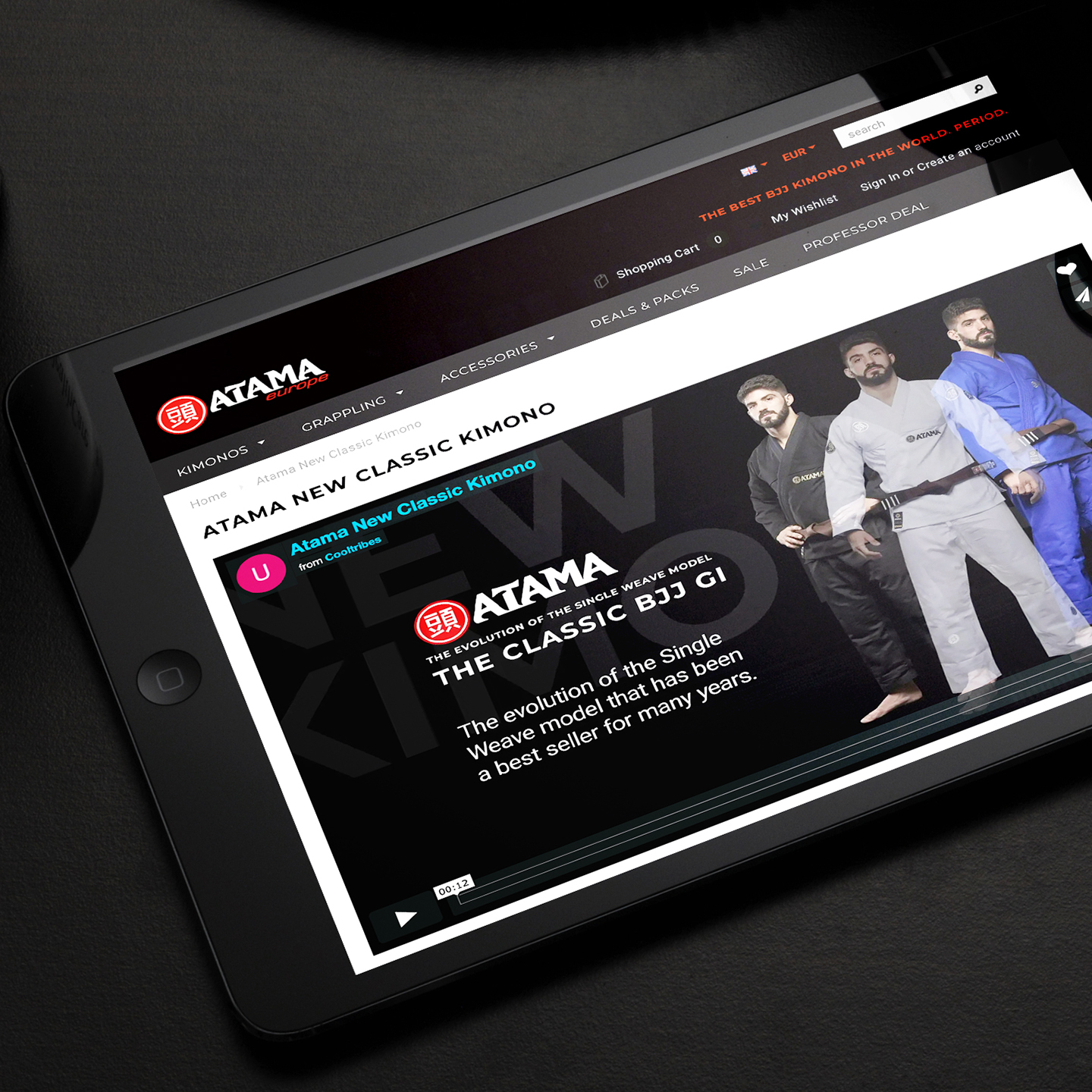 ATAMA website redesign for e-commerce